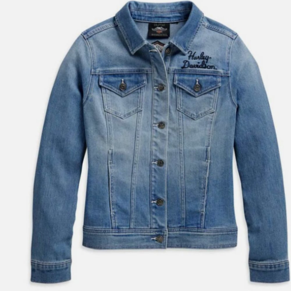 *NWT* HARLEY-DAVIDSON WOMEN'S JEAN JACKET - XL
